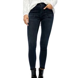 NWT Free People Ivy Skinny Jeans Seal Blue size 26